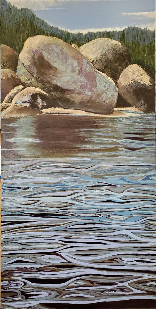 Rocks and Water (Giclee Print)
